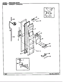 Freezer Door (Cdns22v9 / Br35e) (Cdns22v9 / Br35f) (Cdns22v9 / Br36e) (Cdns22v9 / Br36f) (Cdns22v9a / Br35e) parts for Maytag Refrigerator CDNS22V9A/BR35E from AppliancePartsPros.com
