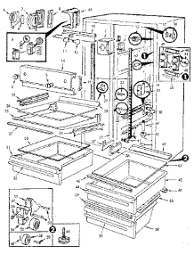 Fresh Food Compartment parts for Jenn-Air Side-By-Side Refrigerator JRSDX244B-M8N62A from AppliancePartsPros.com