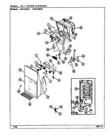 Ice & Water Dispenser parts for Maytag Refrigerator BS24X9DV/DN91A from AppliancePartsPros.com