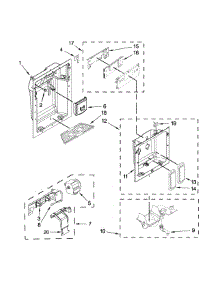 Dispenser Parts parts for Jenn-Air Side-By-Side Refrigerator JS48PPDUDE00 from AppliancePartsPros.com