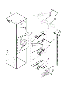 Refrigerator Liner Parts parts for Jenn-Air Side-By-Side Refrigerator JS48PPDUDE00 from AppliancePartsPros.com