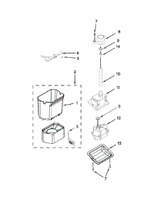 Motor And Ice Container Parts parts for Jenn-Air Side-By-Side Refrigerator JS48PPDUDE00 from AppliancePartsPros.com