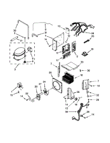 Upper Unit Parts parts for Jenn-Air Side-By-Side Refrigerator JS48PPDUDE00 from AppliancePartsPros.com