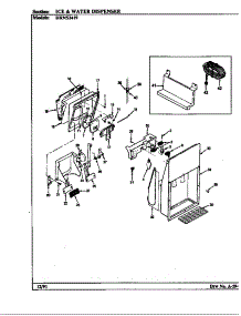 Ice & Water Dispenser parts for Maytag Refrigerator HRNS2419/BP88B from AppliancePartsPros.com