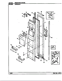 Freezer Door parts for Maytag Refrigerator HRNS2419A/BP88A from AppliancePartsPros.com