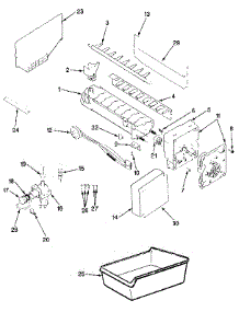Optional Ice Maker Kit parts for Jenn-Air Side-By-Side Refrigerator JRS203B/MBQ01A from AppliancePartsPros.com