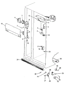 Fresh Food Compartment parts for Jenn-Air Side-By-Side Refrigerator JRS203B/MBQ01A from AppliancePartsPros.com
