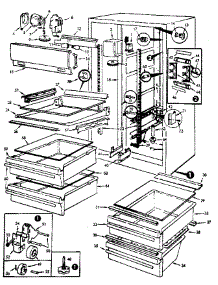 Fresh Food Compartment parts for Jenn-Air Side-By-Side Refrigerator JRSD224B/M8N61A from AppliancePartsPros.com