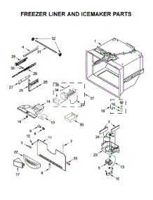 Freezer Liner And Icemaker Parts parts for Maytag Bottom-Mount Refrigerator MFF2558FEZ02 from AppliancePartsPros.com