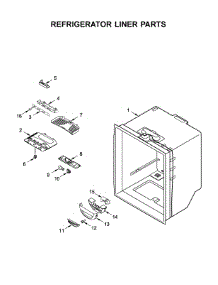 Refrigerator Liner Parts parts for Maytag Bottom-Mount Refrigerator MFF2558FEZ02 from AppliancePartsPros.com