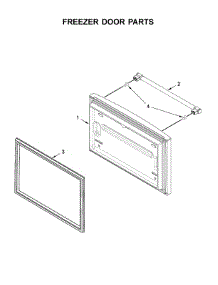 Freezer Door Parts parts for Maytag Bottom-Mount Refrigerator MFF2558FEZ02 from AppliancePartsPros.com