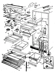 Refrigerator / Fresh Food Compartment parts for Jenn-Air Top-Mount Refrigerator JRT214B/M8C01A from AppliancePartsPros.com