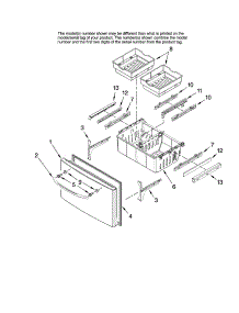 Freezer Door Parts parts for Maytag Bottom-Mount Refrigerator MFI2569VEM0 from AppliancePartsPros.com