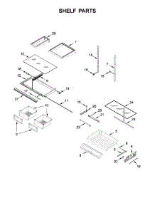Shelf Parts parts for Maytag Bottom-Mount Refrigerator MFI2570FEZ04 from AppliancePartsPros.com