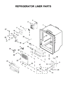 Refrigerator Liner Parts parts for Jenn-Air Bottom-Mount Refrigerator JFFCC72EFS02 from AppliancePartsPros.com