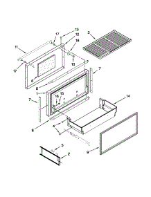 Freezer Door And Basket Parts parts for Jenn-Air Bottom-Mount Refrigerator JF42SSFXDA01 from AppliancePartsPros.com