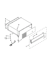 Top Grille And Unit Cover Parts parts for Jenn-Air Bottom-Mount Refrigerator JF42SSFXDA01 from AppliancePartsPros.com