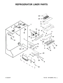 Refrigerator Liner Parts parts for Jenn-Air Refrigerator JB36NXFXRE01 from AppliancePartsPros.com
