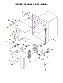 Refrigerator Liner Parts parts for Jenn-Air Bottom-Mount Refrigerator JFI2089WES10 from AppliancePartsPros.com