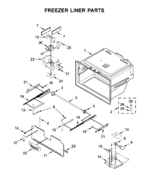 Freezer Liner Parts parts for Jenn-Air Bottom-Mount Refrigerator JFI2089WES10 from AppliancePartsPros.com