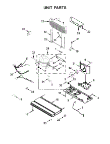 Unit Parts parts for Jenn-Air Bottom-Mount Refrigerator JFI2089WES10 from AppliancePartsPros.com