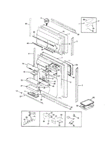 Doors parts for Maytag Top-Mount Refrigerator BDNT22L9K/AA87B from AppliancePartsPros.com