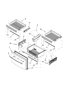 Freezer Door Parts parts for Jenn-Air Bottom-Mount Refrigerator JFX2897DRM02 from AppliancePartsPros.com