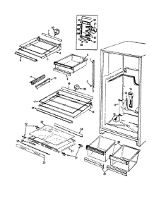 Shelves & Accessories parts for Maytag Top-Mount Refrigerator CDNT22V9A-AC88A from AppliancePartsPros.com