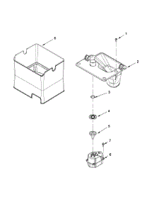 Motor And Ice Container Parts parts for Jenn-Air Bottom-Mount Refrigerator JFX2897DRP01 from AppliancePartsPros.com