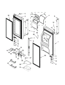 Refrigerator Door Parts parts for Jenn-Air Bottom-Mount Refrigerator JFX2897DRP01 from AppliancePartsPros.com