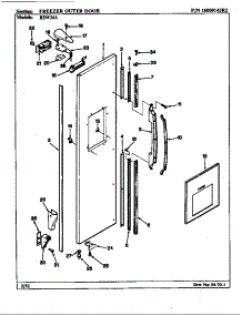 Freezer Outer Door (Rsw24a / Am81e) (Rsw24a / Am81f) (Rsw24a / Bm81a) (Rsw24a / Bm81b) (Rsw24a / Bm81c) parts for Maytag Refrigerator ERSW24A/BM81A from AppliancePartsPros.com