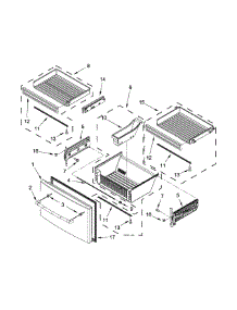 Freezer Door Parts parts for Jenn-Air Bottom-Mount Refrigerator JFX2897DRP01 from AppliancePartsPros.com