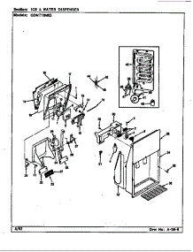Ice & Water Dispenser parts for Maytag Refrigerator GDNT18M92/CF45B from AppliancePartsPros.com