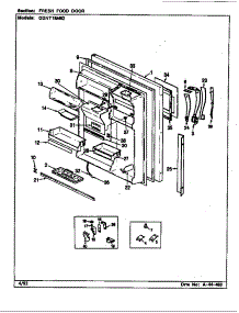 Fresh Food Door parts for Maytag Refrigerator GDNT18M92/CF45B from AppliancePartsPros.com