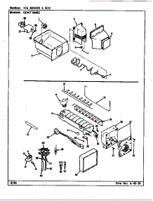 Ice Maker & Bin parts for Maytag Refrigerator GDNT18M92/CF45B from AppliancePartsPros.com