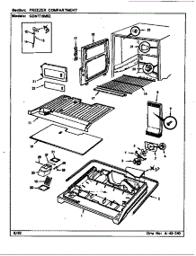 Freezer Compartment parts for Maytag Refrigerator GDNT18M92/CF45B from AppliancePartsPros.com
