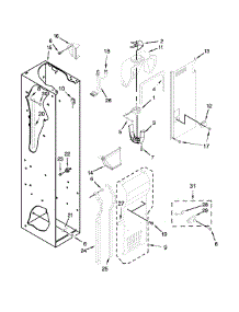 Freezer Liner And Air Flow Parts parts for Jenn-Air Side-By-Side Refrigerator JS48NXFXDE00 from AppliancePartsPros.com