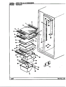 Shelves & Accessories parts for Maytag Refrigerator HRNS2419A/BP88B from AppliancePartsPros.com