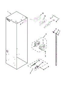 Refrigerator Liner Parts parts for Jenn-Air Side-By-Side Refrigerator JS48NXFXDE00 from AppliancePartsPros.com