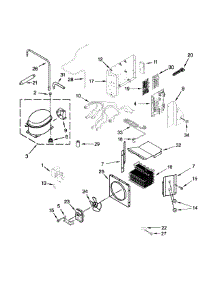 Upper Unit Parts parts for Jenn-Air Side-By-Side Refrigerator JS48NXFXDE00 from AppliancePartsPros.com