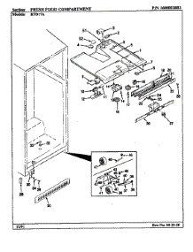 Fresh Food Compartment parts for Maytag Refrigerator RTD17A/BH31D from AppliancePartsPros.com