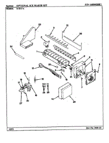 Optional Ice Maker Kit parts for Maytag Refrigerator RTD17A/BH31D from AppliancePartsPros.com