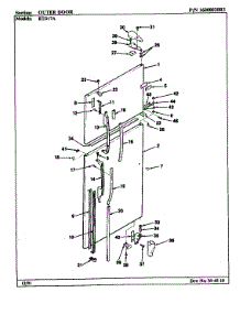 Outer Door parts for Maytag Refrigerator RTD17A/BH31D from AppliancePartsPros.com