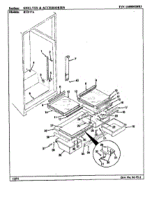 Shelves & Accessories parts for Maytag Refrigerator RTD17A/BH31D from AppliancePartsPros.com