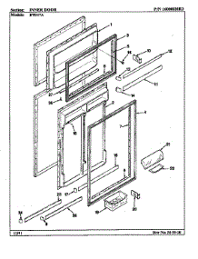 Inner Door parts for Maytag Refrigerator RTD17A/BH31D from AppliancePartsPros.com