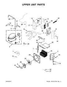 Upper Unit Parts parts for Jenn-Air Side-By-Side Refrigerator JS48NXFXDE01 from AppliancePartsPros.com