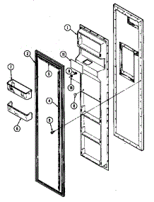 Freezer Inner Door (Rsw2200cae / Dm36b) (Rsw2200cal / Dm37b) (Rsw2200caw / Dm31b) parts for Maytag Refrigerator RSW2200CAL/DM31B from AppliancePartsPros.com