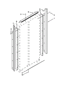 Cabinet Trim Parts parts for Jenn-Air Side-By-Side Refrigerator JS48SEDUDW15 from AppliancePartsPros.com