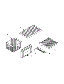 Freezer Shelf Parts parts for Jenn-Air Side-By-Side Refrigerator JS48SEDUDW15 from AppliancePartsPros.com