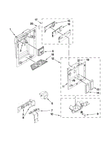 Dispenser Parts parts for Jenn-Air Side-By-Side Refrigerator JS48SEDUDW15 from AppliancePartsPros.com